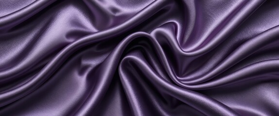 Fototapeta premium beautiful elegant wavy dark purple satin silk luxury cloth fabric texture abstract background design card or banner