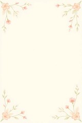 pink background with flowers