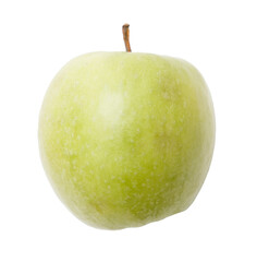 A green apple with a stem