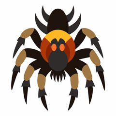 Goliath Bird-Eating Tarantula Illustration on White Background for Nature Lovers