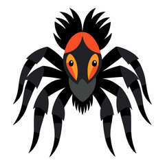 Goliath Bird-Eating Tarantula Illustration on White Background for Nature Lovers