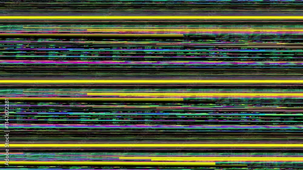Poster Unique Design Abstract Digital Pixel Noise Glitch Error Video Damage. Seamless Loop video