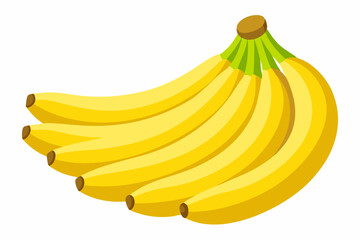 Banana diet fruit health fruity art vector