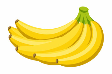 Banana diet fruit health fruity art vector
