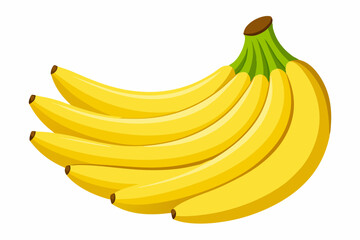 Banana diet fruit health fruity art vector