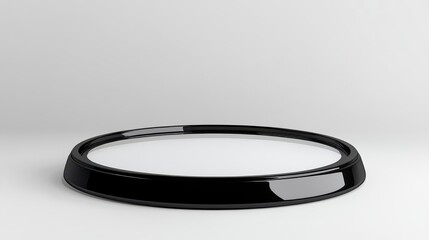 Black Circular Platform Display Stand Design