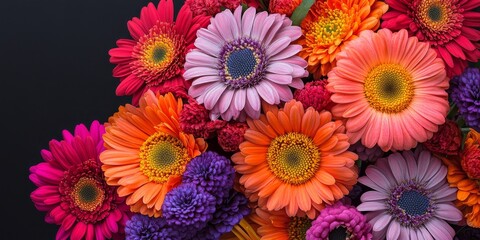 Vibrant bouquet featuring Transvaal daisy blossoms, showcasing the lively colors and unique textures of the Transvaal daisy, perfect for floral arrangements and decor inspiration.