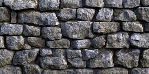 Obraz premium Texture of a stone wall, ideal for use as a backdrop or texture element. This stone wall texture offers a natural feel, perfect for various design projects requiring stone wall imagery.