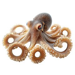 Obraz premium octopus on white background