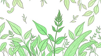 Elegant floral organic texture wallpaper illustration