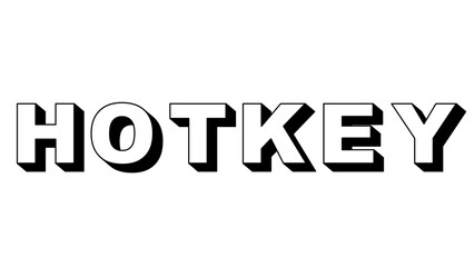 Hotkey 3d text 