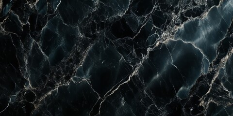 Close up of black marble texture showcasing the exquisite beauty of natural stone, highlighting the intricate details and rich appearance of black marble in its raw form.