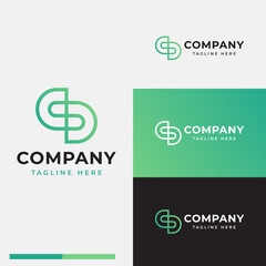 the line shape that forms the letter S is elegant and simple logo symbol icon flat stock vector design