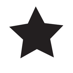 Obraz premium Black star - Vector icon star Icon Vector / star icon / star- Vector icon on white background.