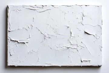 Textured White Abstract Art on Canvas, close-up view, minimalist design, artistic expression, modern art