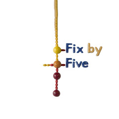 Educational tool fix by five with transparent background classroom environment close-up view for learning enhancement