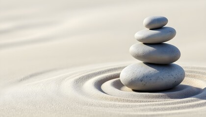 zen, stones, asymmetrical, stack, varied, sizes, shapes, flat, surface, smooth, sand, ripples, subtle, base, highresolution, ultra, balance, harmony, calm, serene, tranquil, meditative, peaceful,