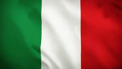 Obraz premium Vibrant Italian Flag with Green, White, and Red Stripes – Symbolizing Hope, Faith, and Charity
