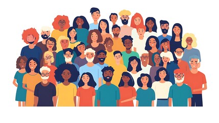 crowd of people in a circle