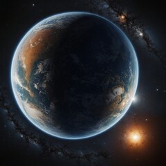Obraz premium Photograph a bright planet using a telescope.