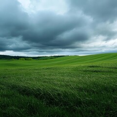 Fototapeta premium Pastoral scene, overcast