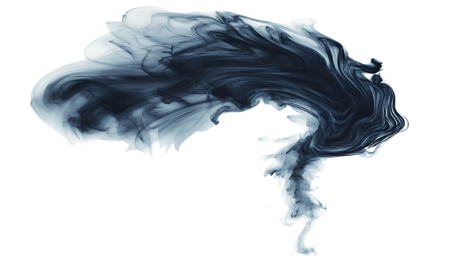 Abstract Ink Swirl, Fluid Art, Black Background, Blue Hues, Marbled Texture, Dynamic Flow, Artistic 