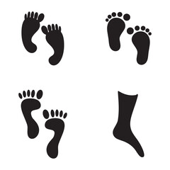 Foot and care icon logo template  Foot and ankle healthcare