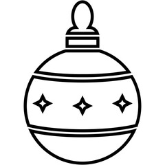 Obraz premium Ball, bauble, christmas icon