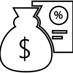 Creditor, lender, money icon