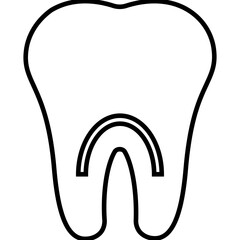 Dental treatment, oral health, stomatology icon