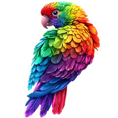 Obraz premium macaw in transparent background 