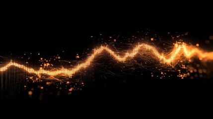 Dynamic lines of light illustrate complex fluctuations in the forex and stock markets, showcasing the lively interplay of traders' decisions and market forces in real time
