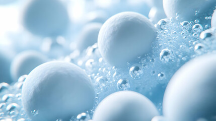 Abstract 3D Bubbles Background Image