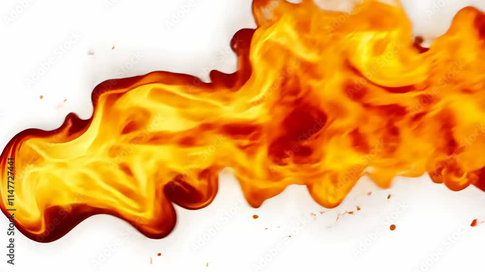 Poster vibrant flames dancing with intensity in a fiery display of color and motion