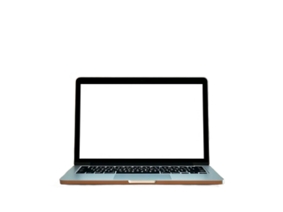 laptop isolated on white background. PNG transparent background 