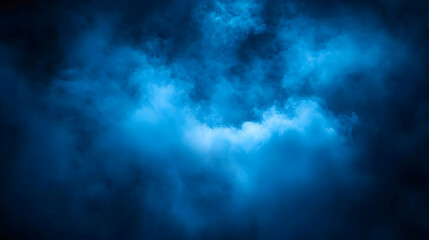 Abstract Blue Smoke Background Illustration