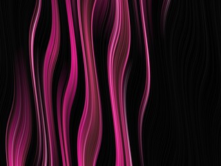 Fototapeta premium Abstract background with flowing pink and black wavy lines; elegant and modern design.