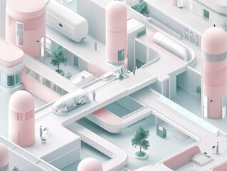 A visually rich depiction of digital access to medical records, a patient securely logging in via a tablet, vibrant tones with a calming medical atmosphere