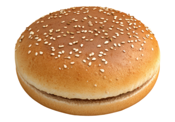 Burger bread .Transparent background .Isolated PNG
