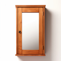 Wooden Wall Mounted Medicine Cabinet with Mirror