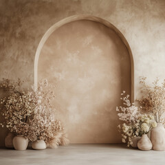 Minimal Arches Digital Backdrop | Fine Art Textures for Studio Photography | Elegant Photoshoot Background and Overlay Design
