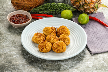 Tibetian cuisine - Momo stuffed dumplings