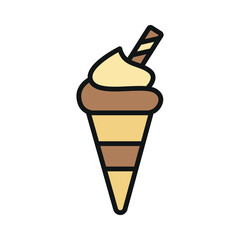 Sandwich icon with a sleek, clean aesthetic, ideal for contemporary food branding or digital applications