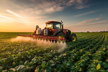 Robot working in a greenhouse smart agricultural technology innovation generative AI