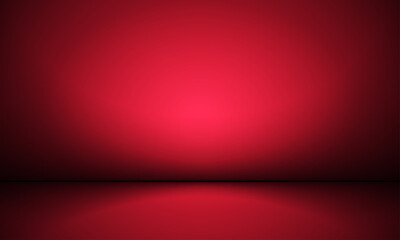 Red abstract shape studio room background