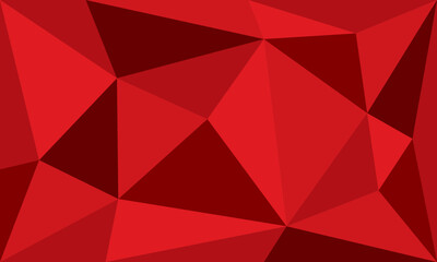Abstract red polygonal background. Vector illustration for your design.