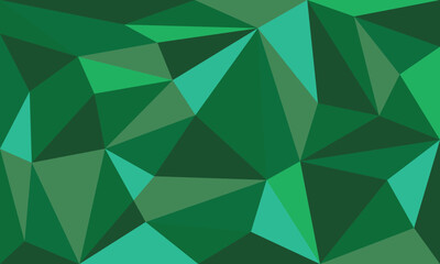 Green vector abstract polygonal background. Geometric design for your business.