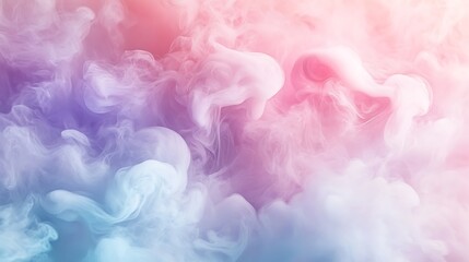 Fototapeta premium Dreamy pastel smoke swirls in a beautiful abstract image with Soft delicate colors create a tranquil mood.