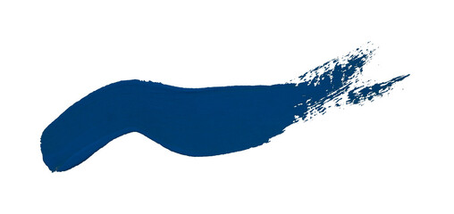 Horizontal blue brush strokes on transparent background.