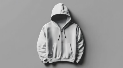 Blank hoodie mockup for custom design showcasing minimalist style and an empty canvas for creativity. Generative AI